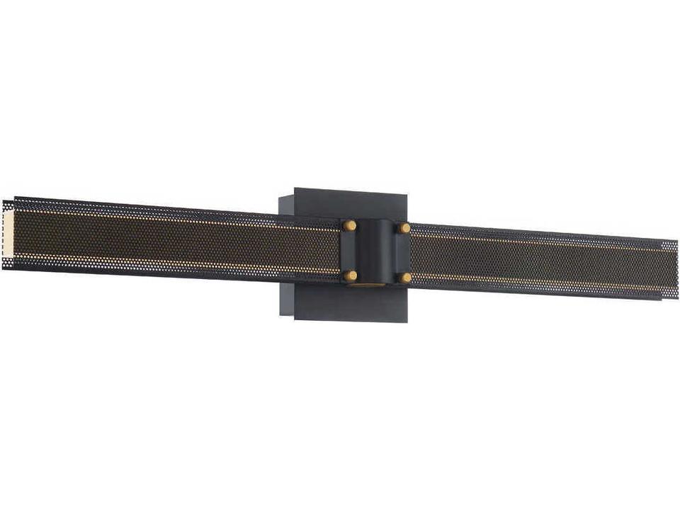Admiral Wall Sconce in Matte Black and Gold