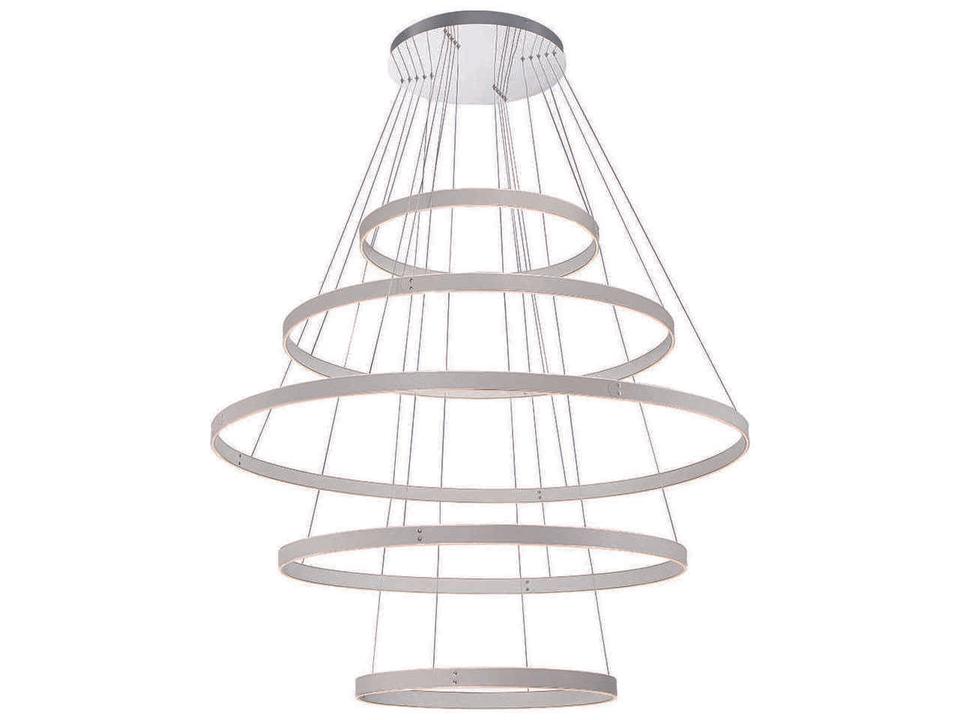 Verdura 1-Light Grey White LED Linear Chandelier