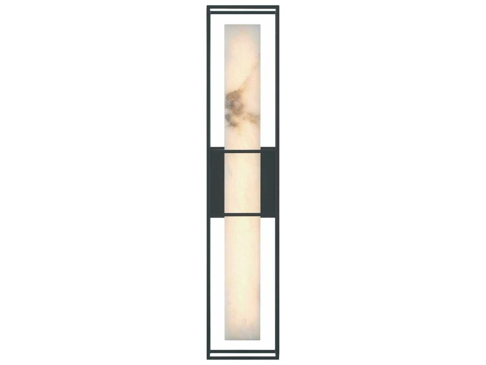 Blakley Outdoor LED Wall Sconce Modern Black Alabaster