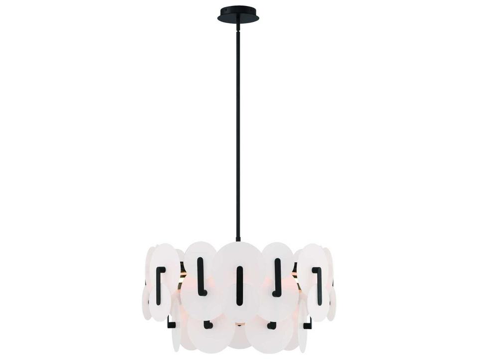 Nuvola 2-Light Black Chandelier