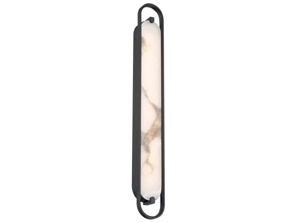 Noga 1-Light Black Vanity Light