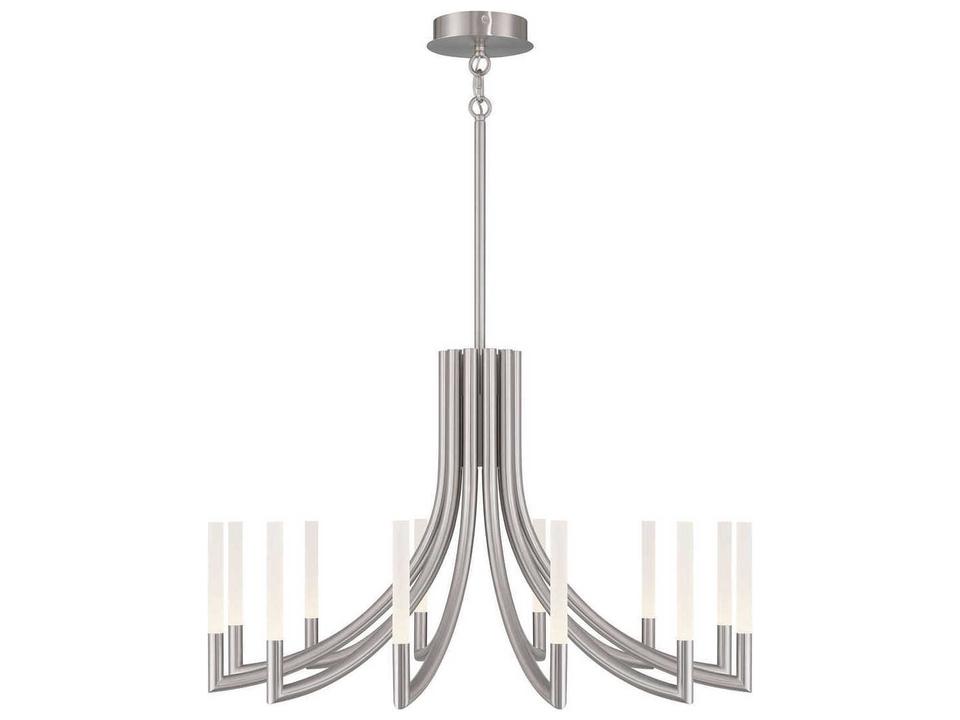 Olette 12-Light Nickel Linear Chandelier