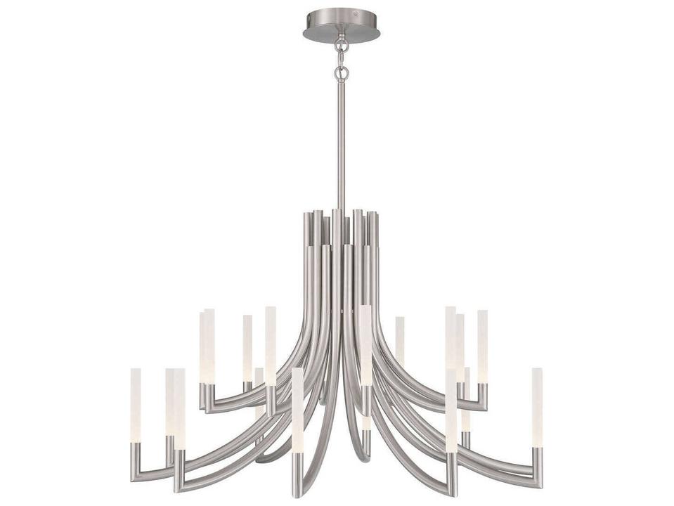 Olette 20-Light Nickel Linear Chandelier