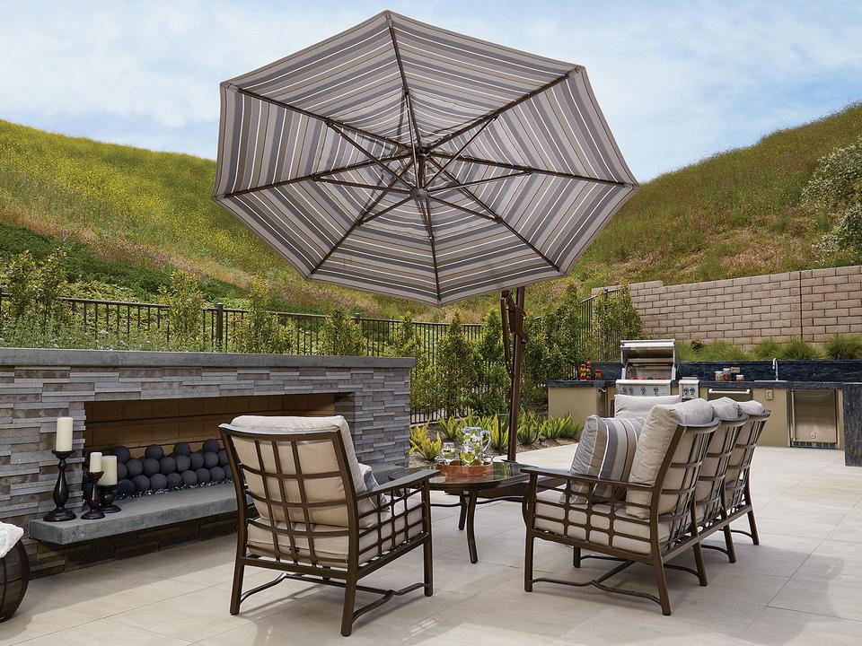 13-Foot Octagon AKZ Plus Cantilever Outdoor Umbrella
