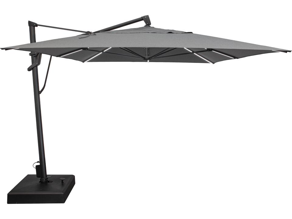 Starlux AKZ Plus Rectangle 10x13 Foot Cantilever Patio Umbrella with LED Lights