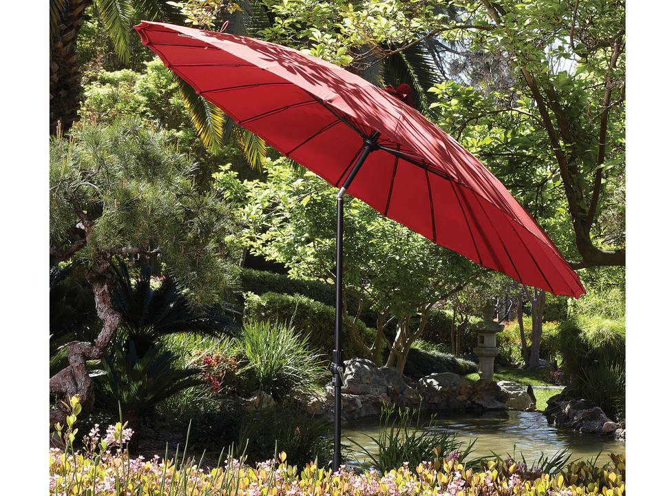 Shanghai 10 Foot Round Aluminum Collar Tilt Umbrella