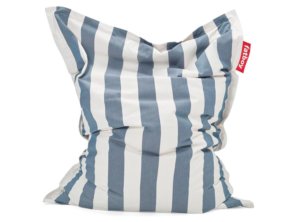 Original Bean Bag Chair in Stripe Ocean Blue