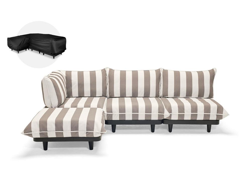 Paletti Large Lounge Set in Stripe Cacao