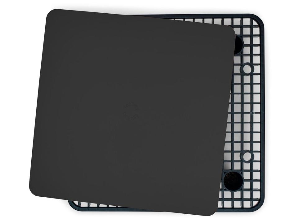 Paletti 35.4" Square Coffee Table in Anthracite