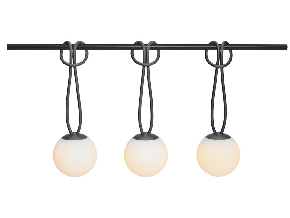 Bolleke Mini Hanging Lamp (Set of 3) in Anthracite