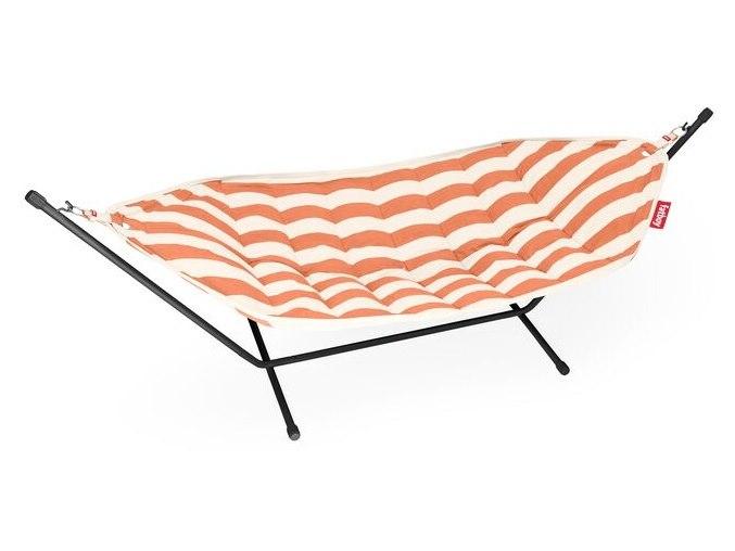 Headdemock Superb Incl. Pillow + Rack Black Stripe Orange Cream Hammock