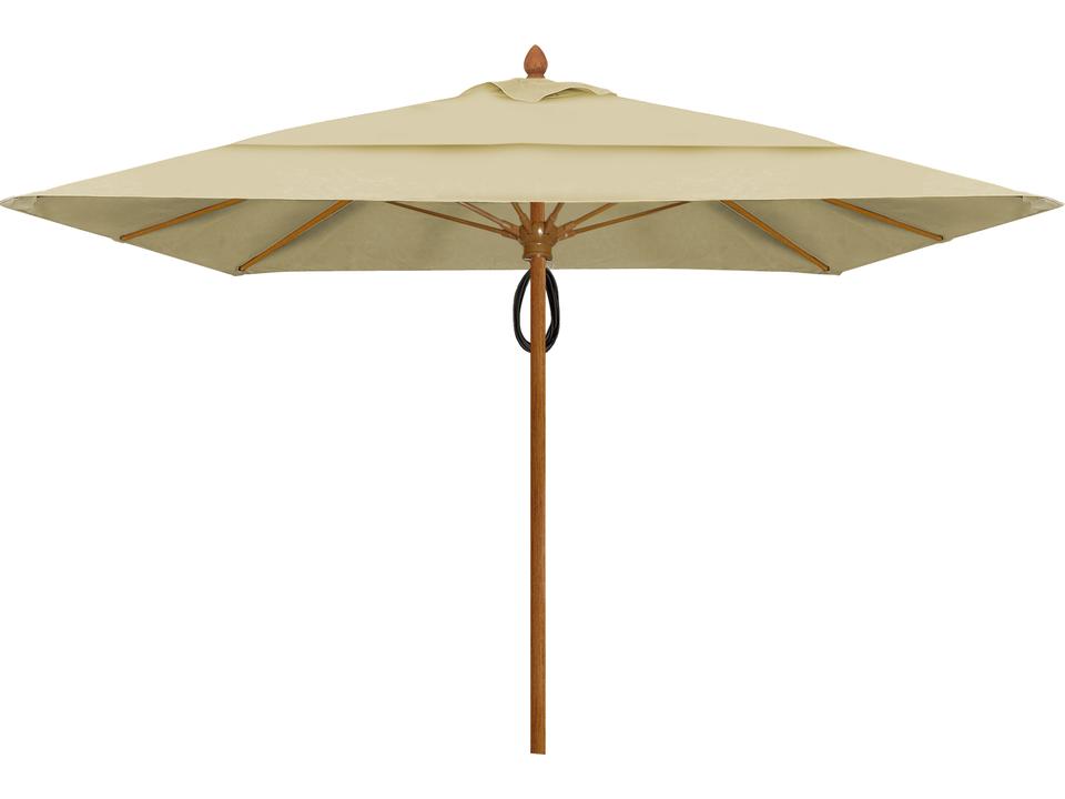 Fiberbuilt Prestige - Diamante Fiberglass 10 Foot Square Pulley & Pin Outdoor Umbrella