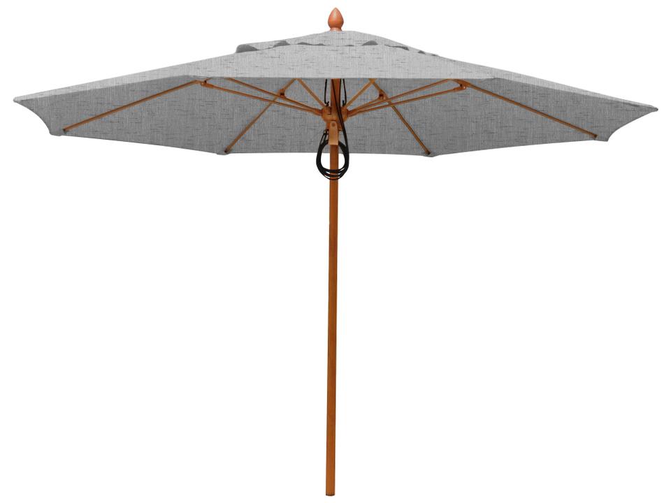 Fiberbuilt Outdoor Patio Umbrellas Prestige - Bridgewater Fiberglass 9 Foot Octagon Pulley & Pin Outdoor Patio Umbrella
