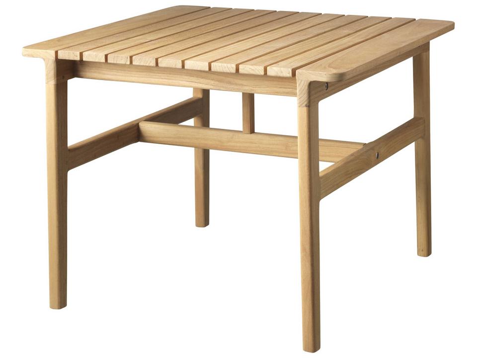 Sammen Natural Teak Square Chat Table