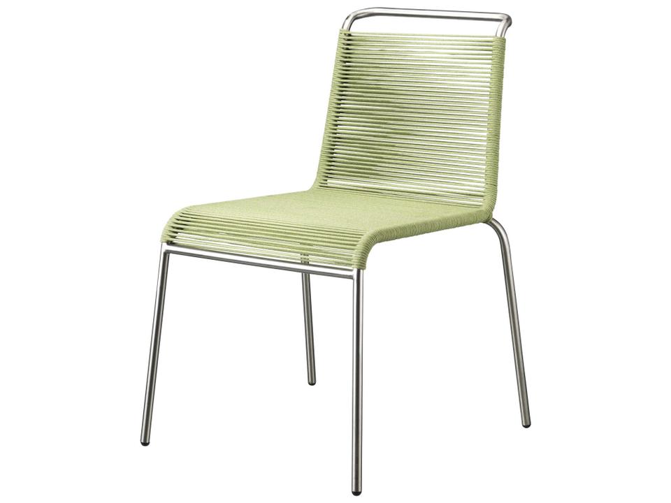 Salto Green Steel Rope Dining Chair