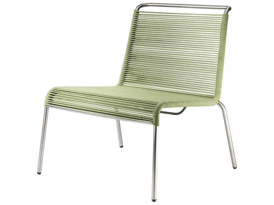 FDB Mobler Salto Teglgaard Lounge Chair in Green Mixed