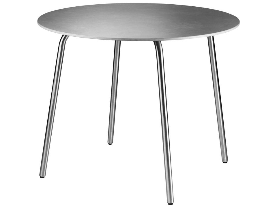 Salto Stone Steel Round Dining Table