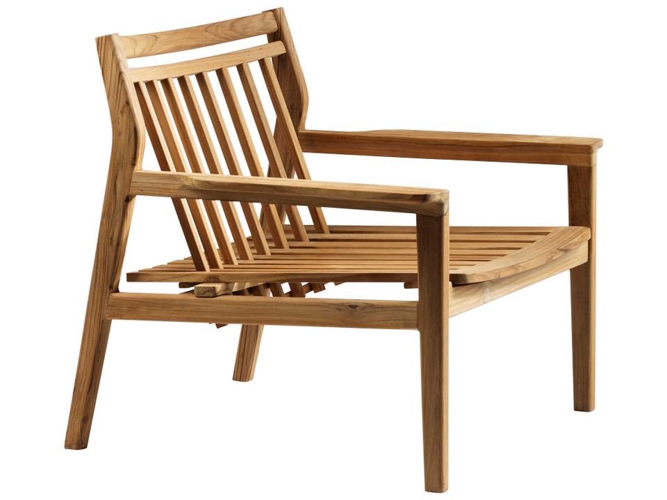 Sammen Teak Lounge Chair in Natural Oiled