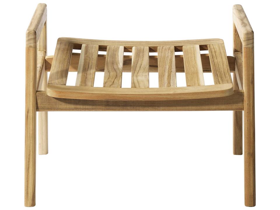 FDB Mobler Sammen Natural Teak Ottoman