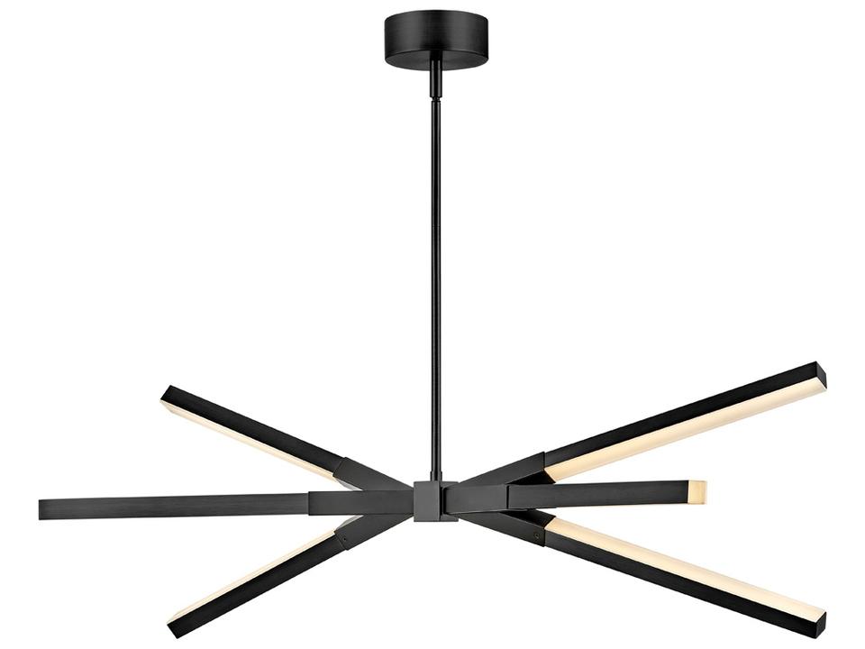 Rae Black LED Linear Island Pendant
