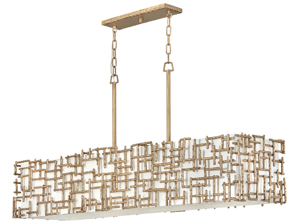 Farrah 8-Light Burnished Gold Island Pendant