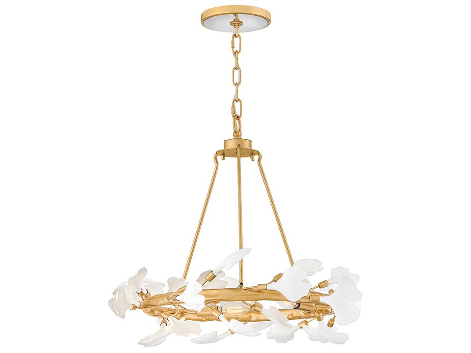 Audra 3-Light Deluxe Gold Candelabra Chandelier