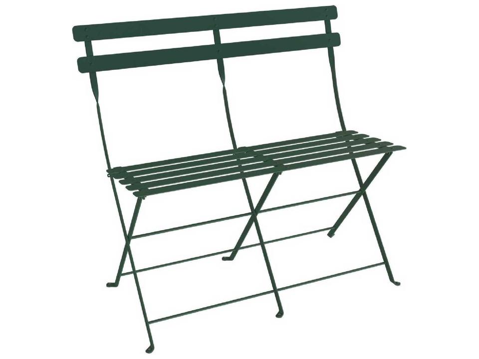 Bistro 2-Seater Folding Steel Bench
