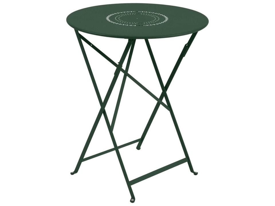 Floreal 24-Inch Round Folding Dining Table with Umbrella Hole