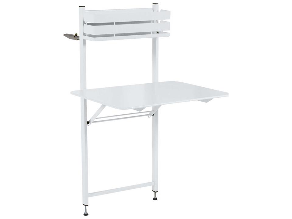 Bistro Steel Rectangular Balcony Table with Adjustable Hanging System