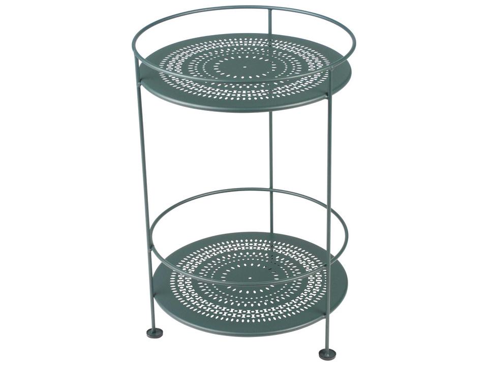 Guinguette Round Perforated Steel End Table