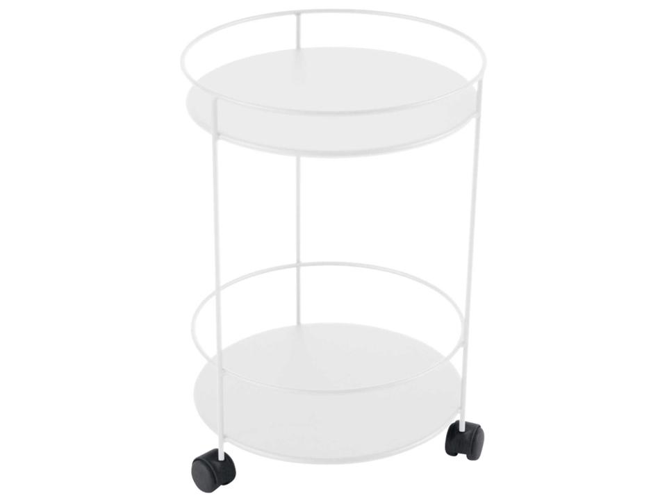 Guinguette Round Steel Wheeled Side Table