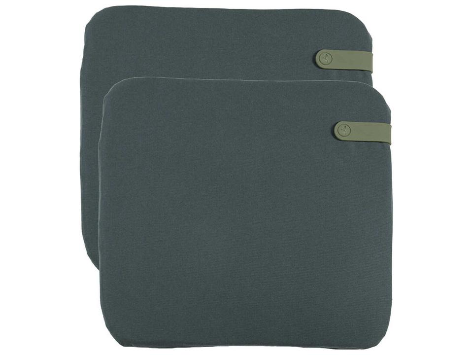Color Mix Set of 2 Outdoor Patio Cushions in Night Blue