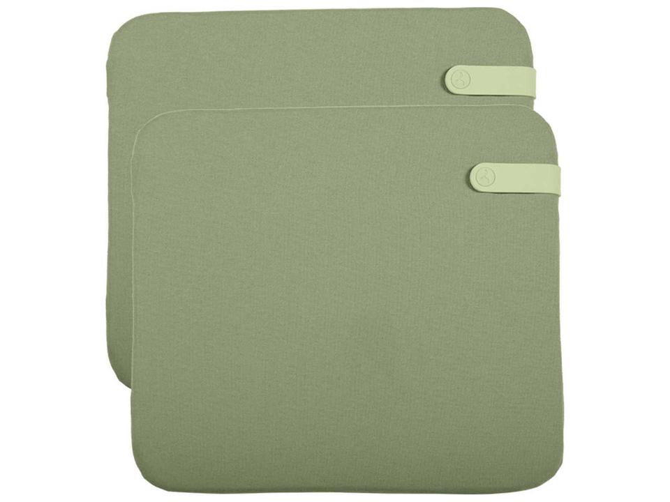 Color Mix Outdoor Patio Cushion Set of 2 in Eucalyptus Green