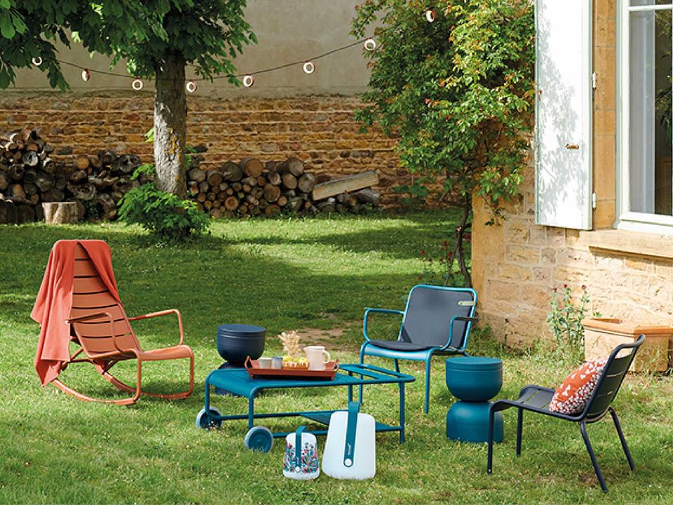 Luxembourg Aluminum Metal Lounge Set