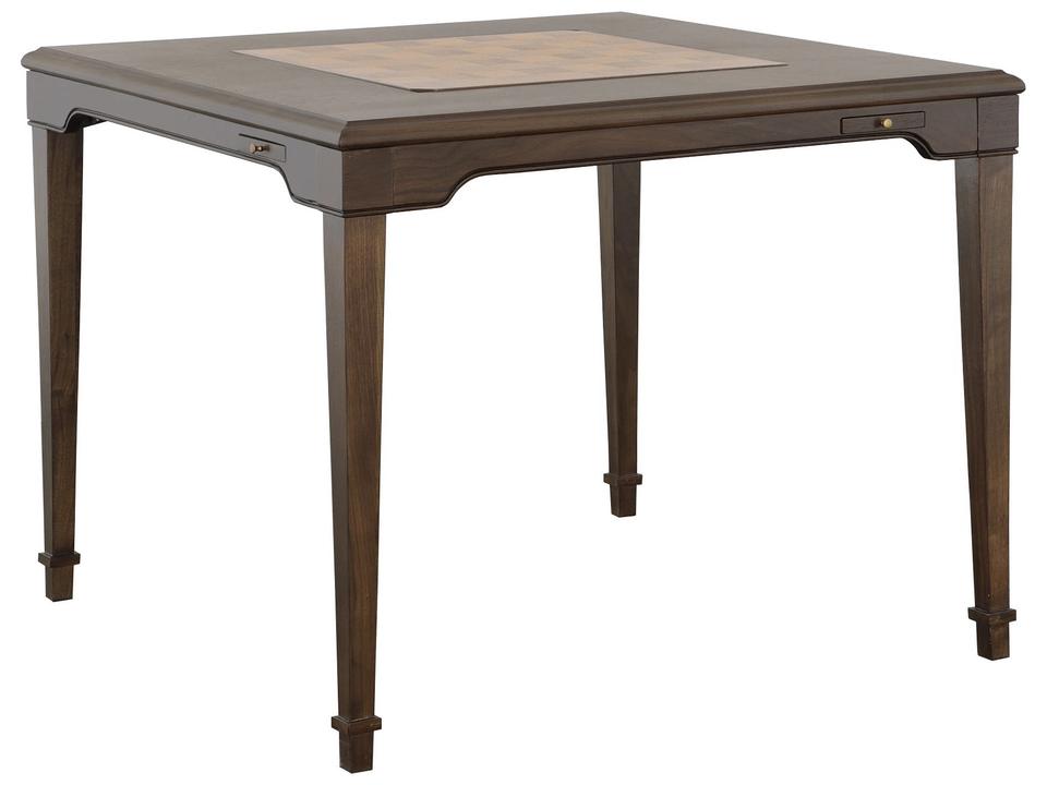 Oscar Brown Walnut Wood Game Table