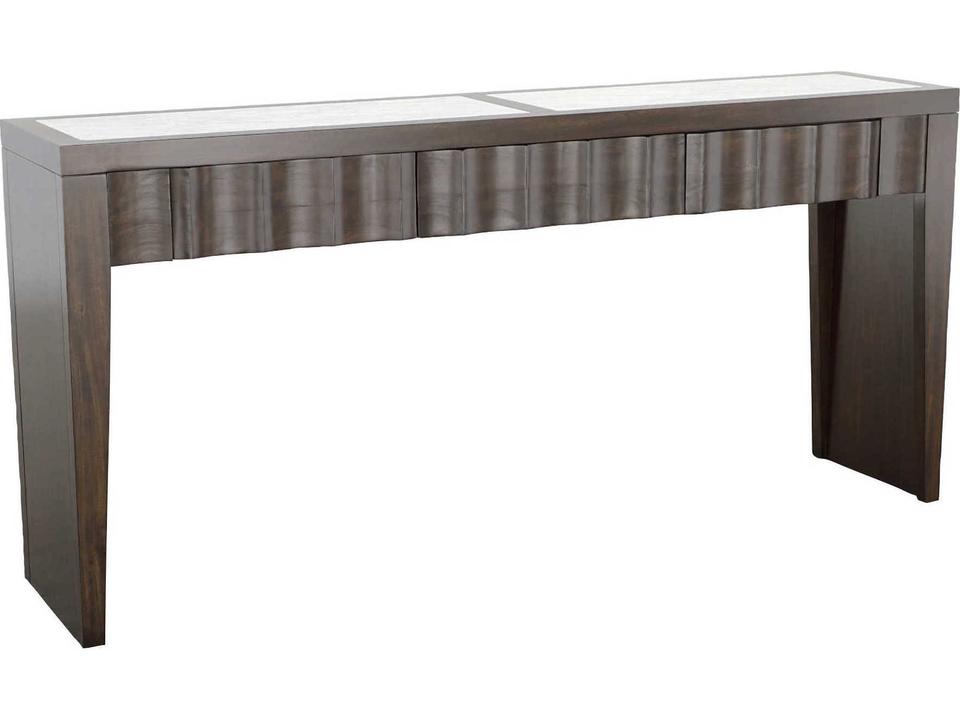 West Camden Rectangular Stone Tahitian Pearl Console Table
