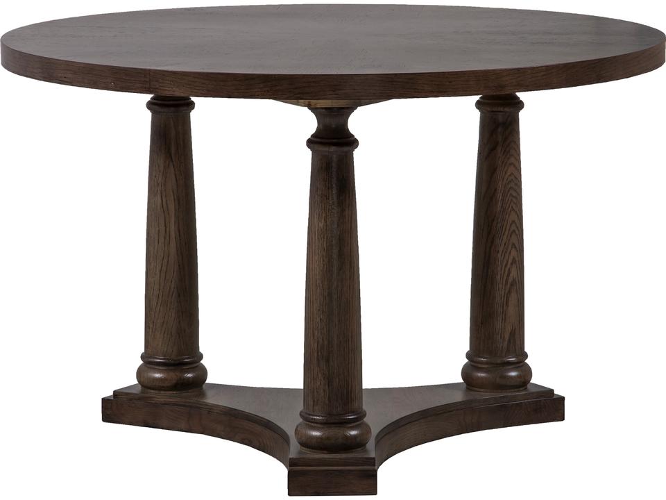 Monogram Round Wood End Table