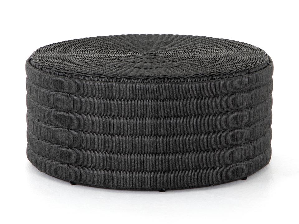 Grass Roots Madura Round Coffee Table in Vintage Coal