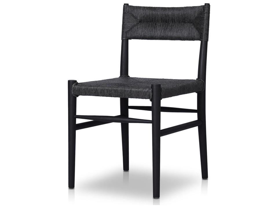 Grass Roots Lomas Wicker Dining Chair in Vintage Coal
