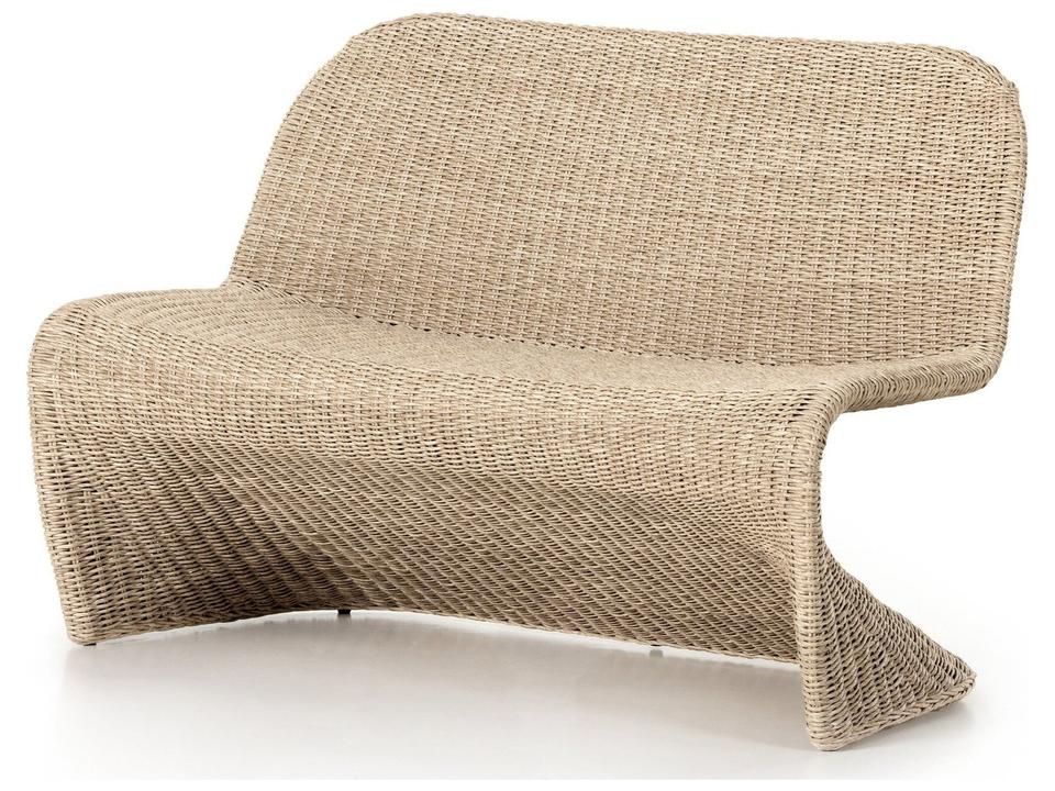 Grass Roots Vintage White Polypropylene Bench