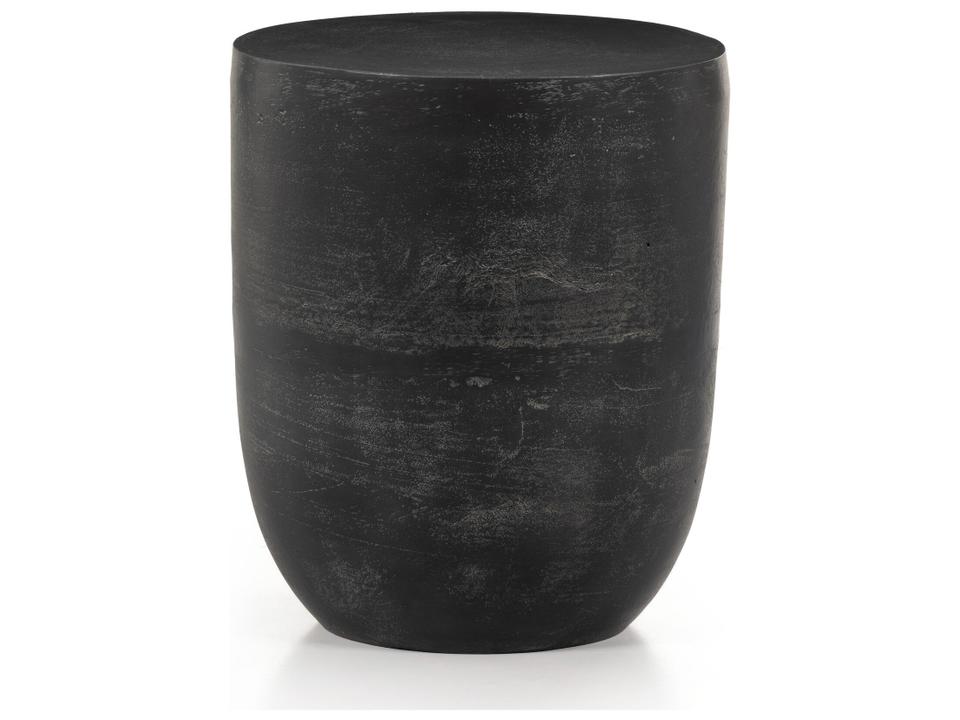 Four Hands Marlow Aged Grey Aluminum Round End Table