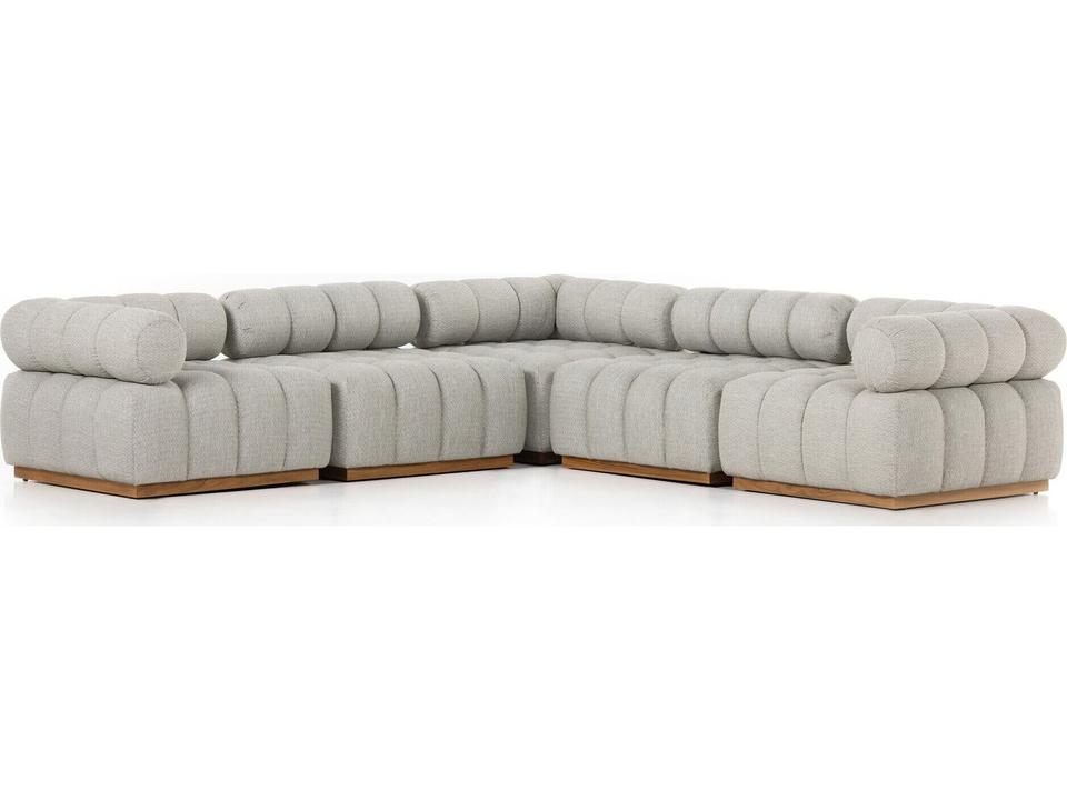 Roma 5pc Sectional Faye Ash