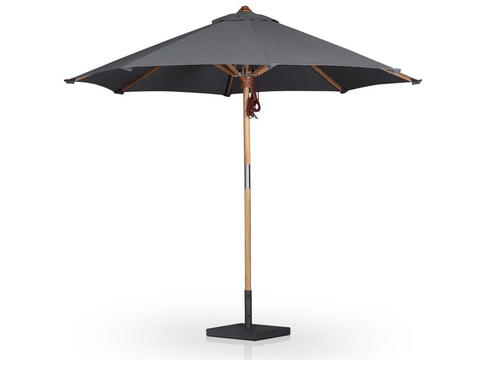Four Hands Garwood Baska Arashi Graphite Round Teak Umbrella