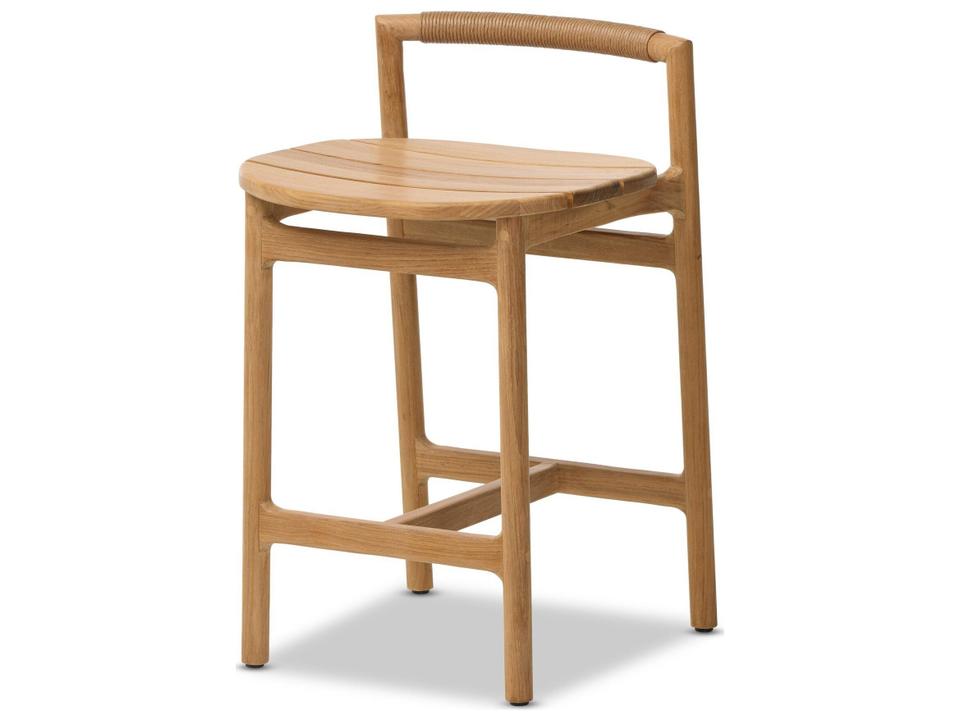 Baden Outdoor Counter Stool in Textured Sand