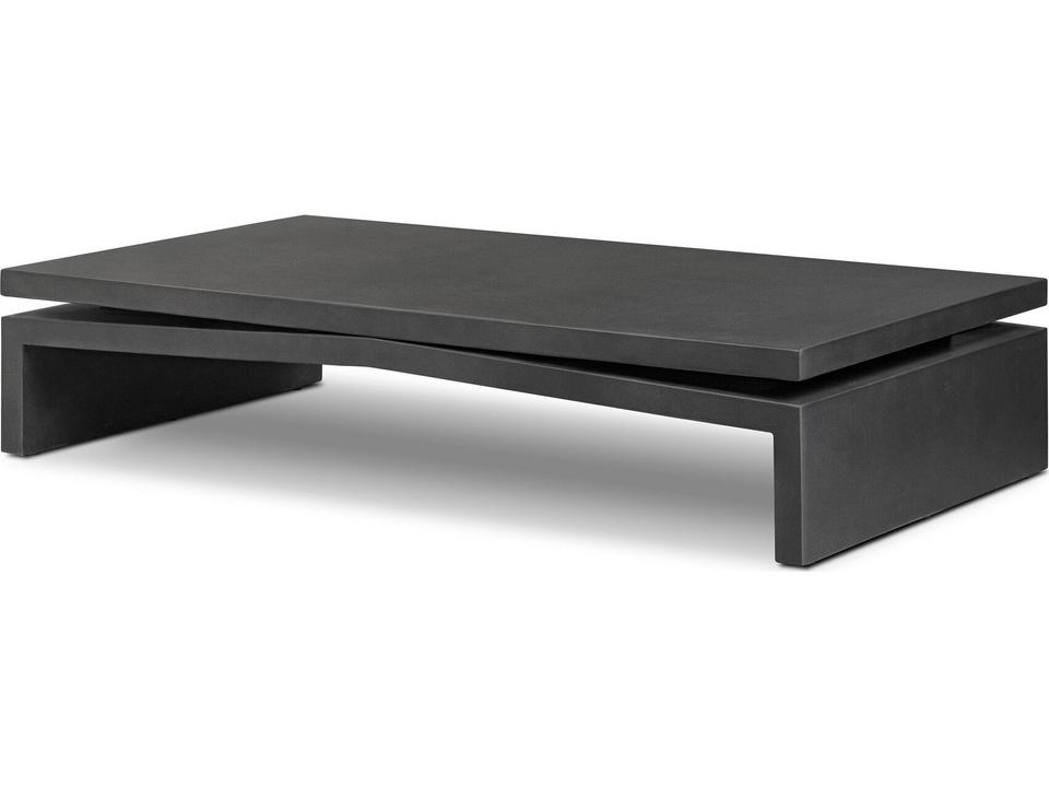 Matthes Outdoor Coffee Table Charcoal Concrete