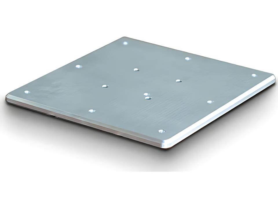 14-Inch Square Aluminum Deck Mount Plate