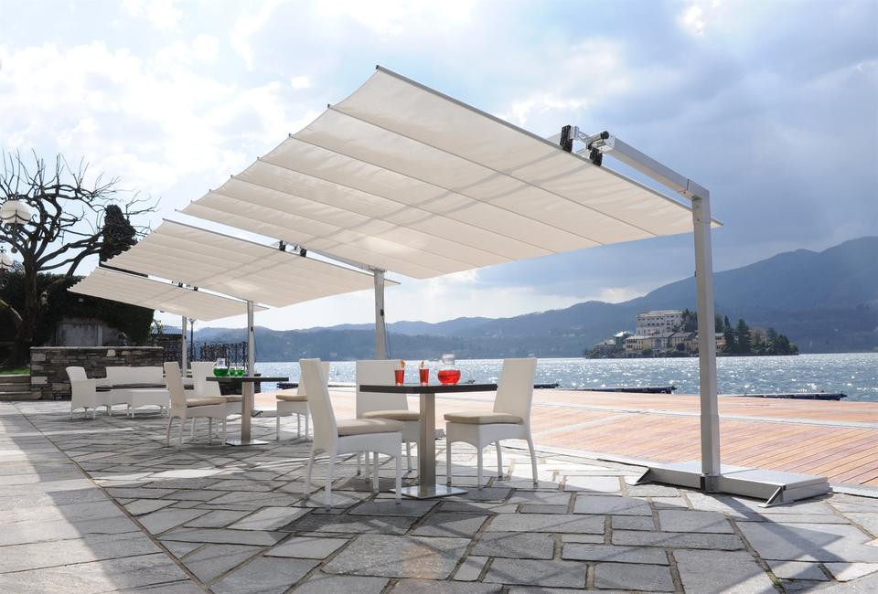 FIM Flexy 8 x 12 Foot Rectangular Offset Patio Umbrella