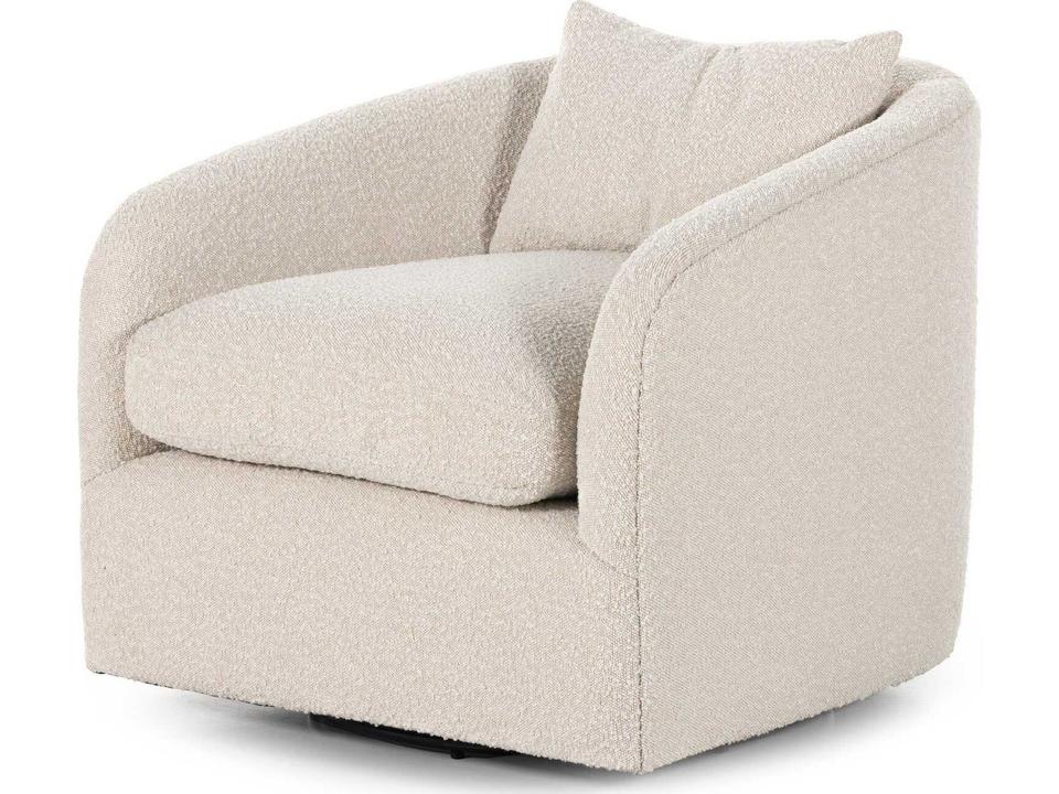 Farrow Topanga Swivel Accent Chair in Knoll Natural Performance Fabric