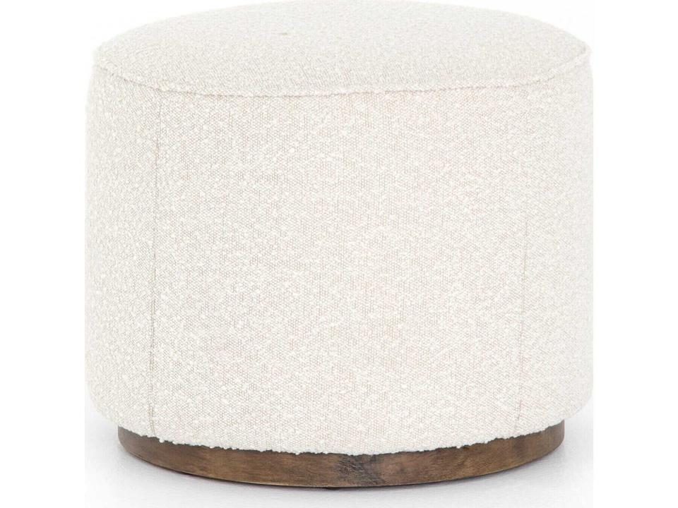 Westgate Sinclair Round Ottoman in Knoll Natural Performance Fabric