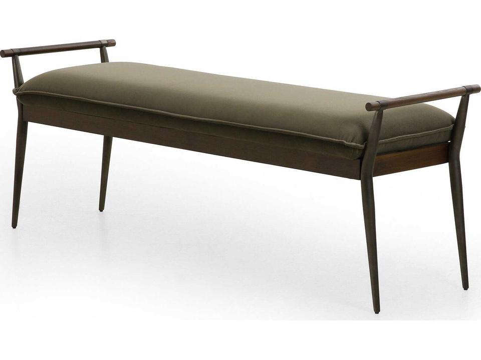 Charlotte Modern Velvet Loden Bench